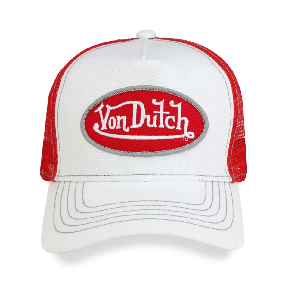 Red And White Von Dutch Hat